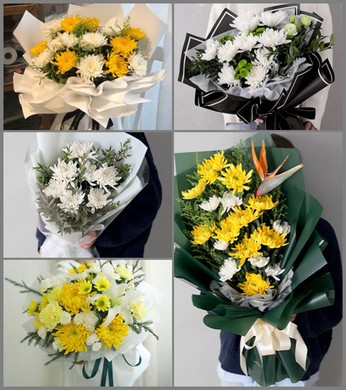 山西忻州原平市子干乡东南贾村白事花束代送